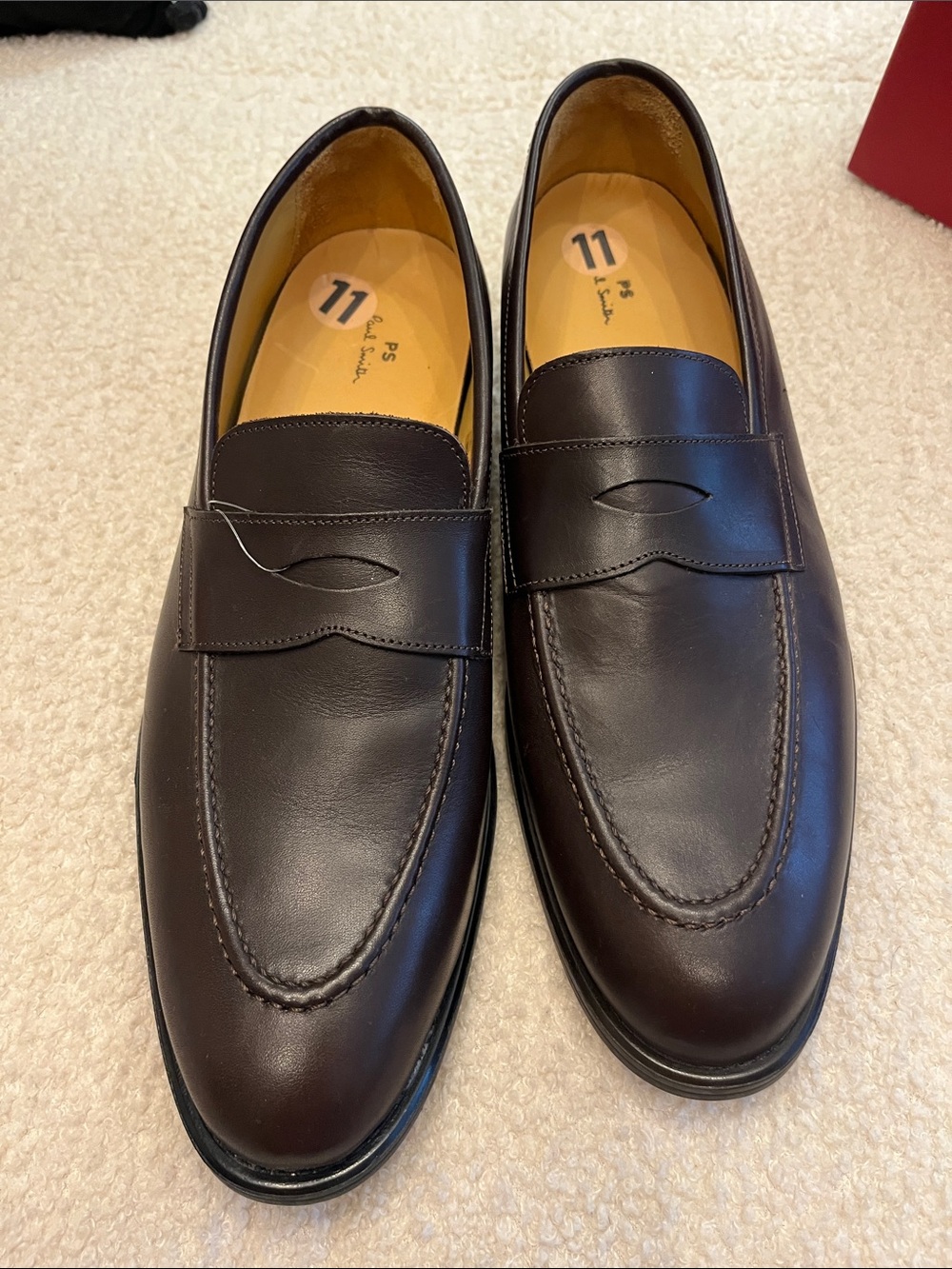 Paul Smith 🏴 Dark Brown Classic Penny Loafers { 11.5 | 45 Euro }